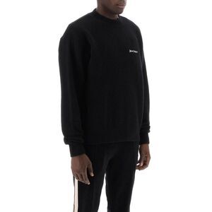 PALM ANGELS Men's Crewneck Knit Sweater Men BLACK Sweaters & Cardigans